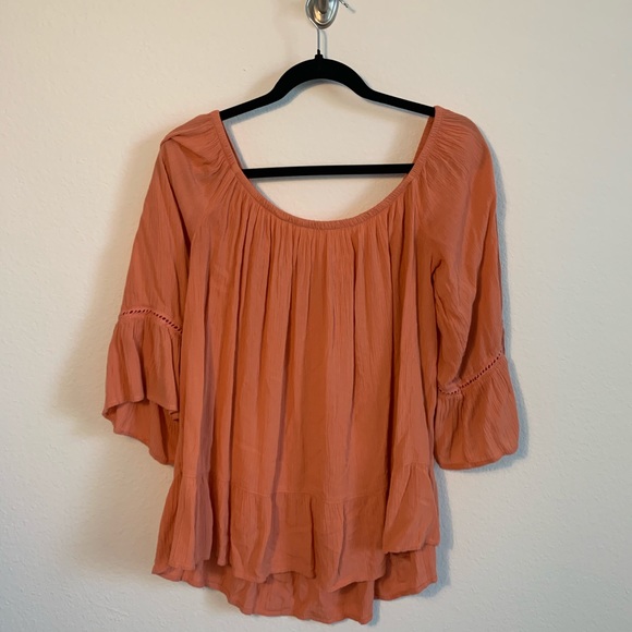 Burnt Orange Blouse Size M - Picture 2 of 2